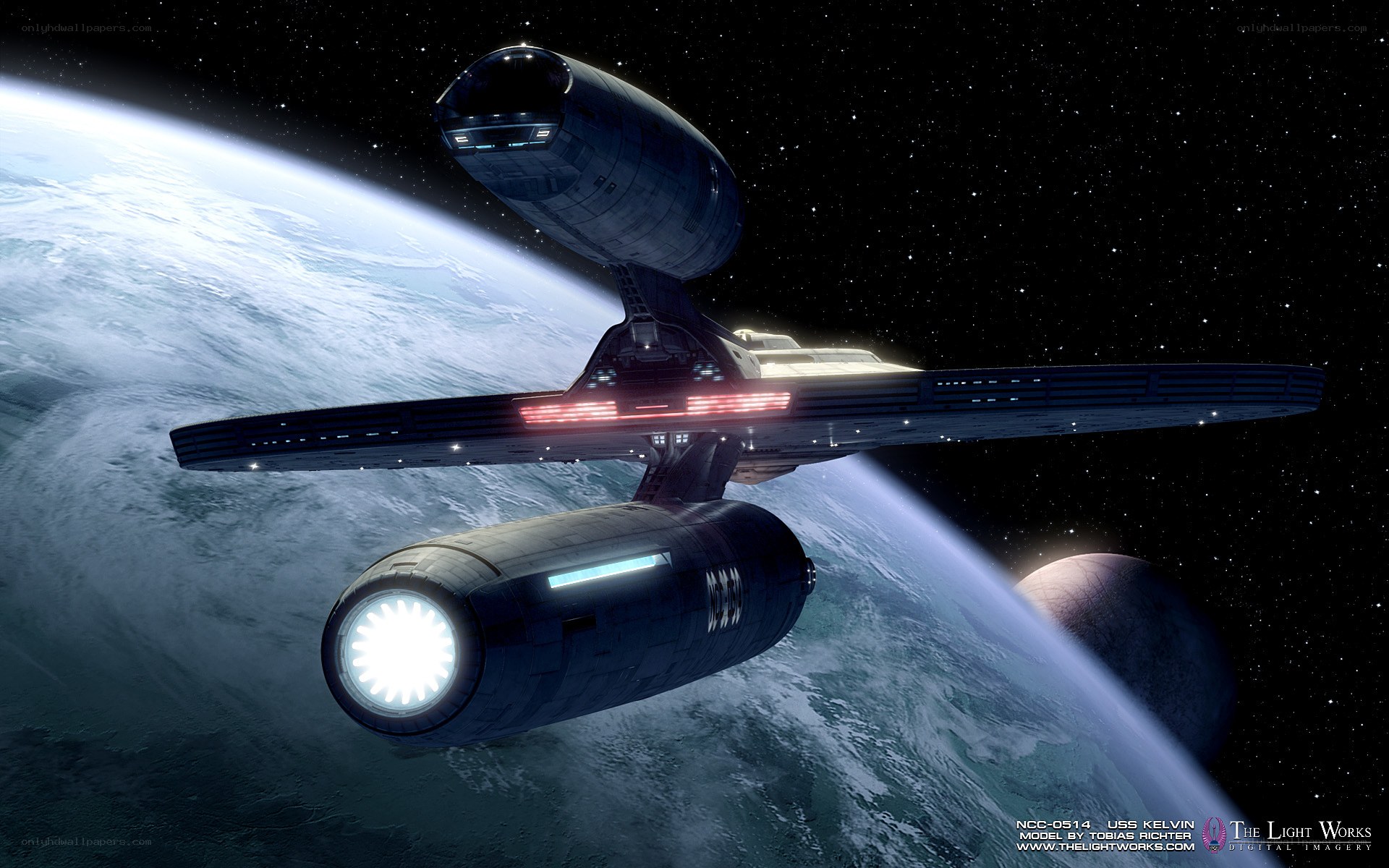 USS Kelvin in orbit