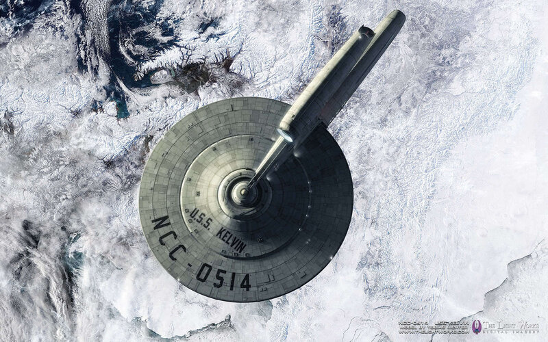 USS Kelvin in orbit