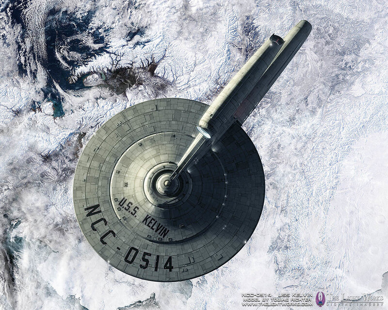 USS Kelvin in orbit