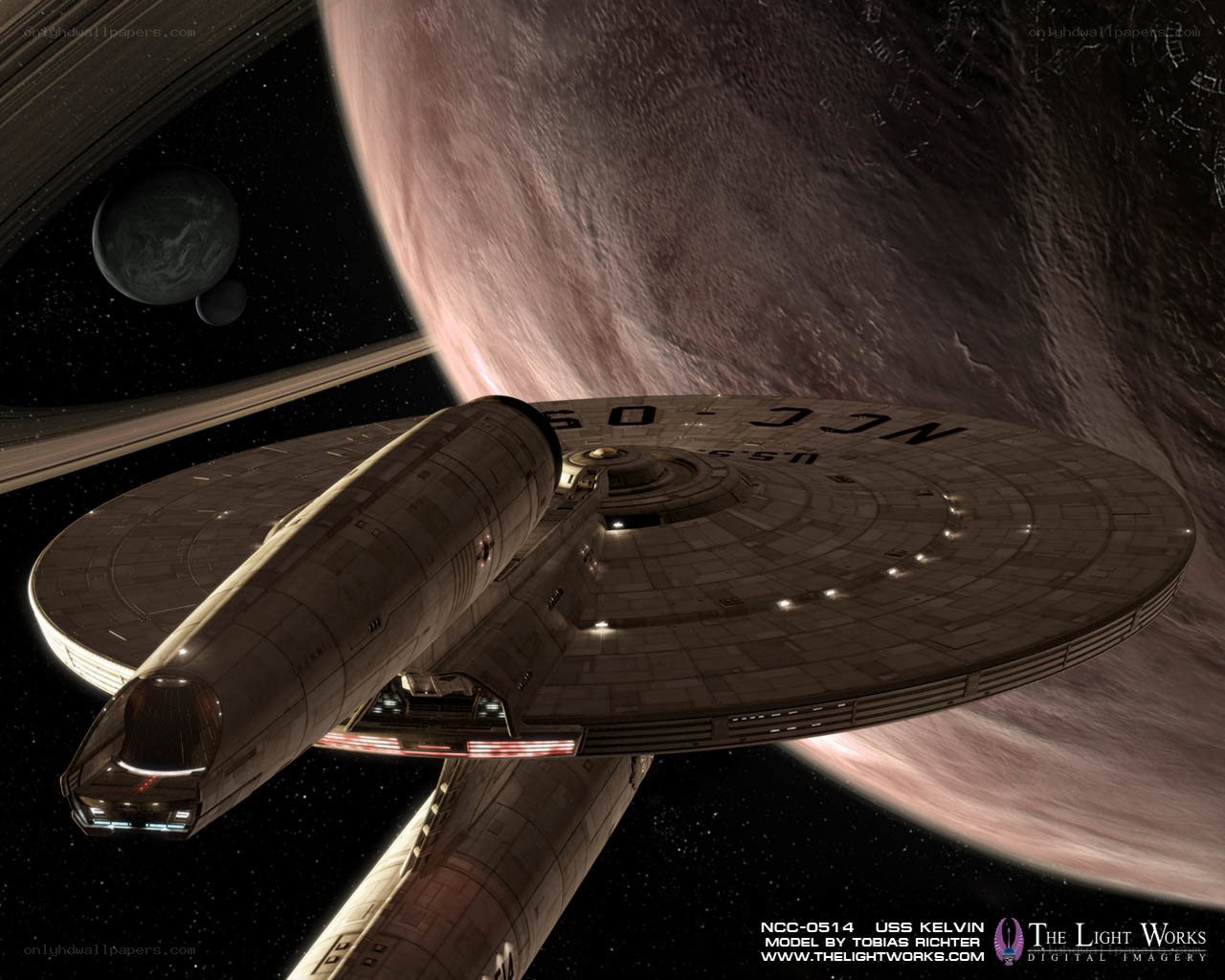 USS Kelvin in space