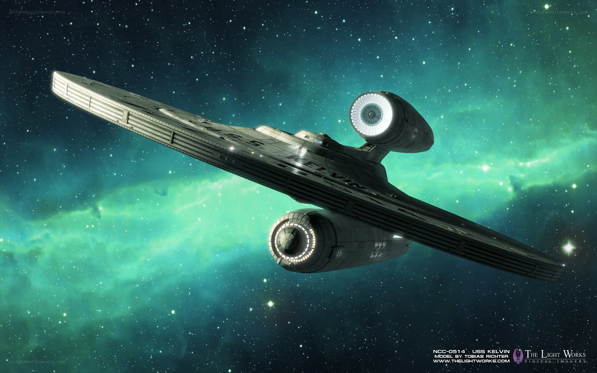 USS Kelvin in space