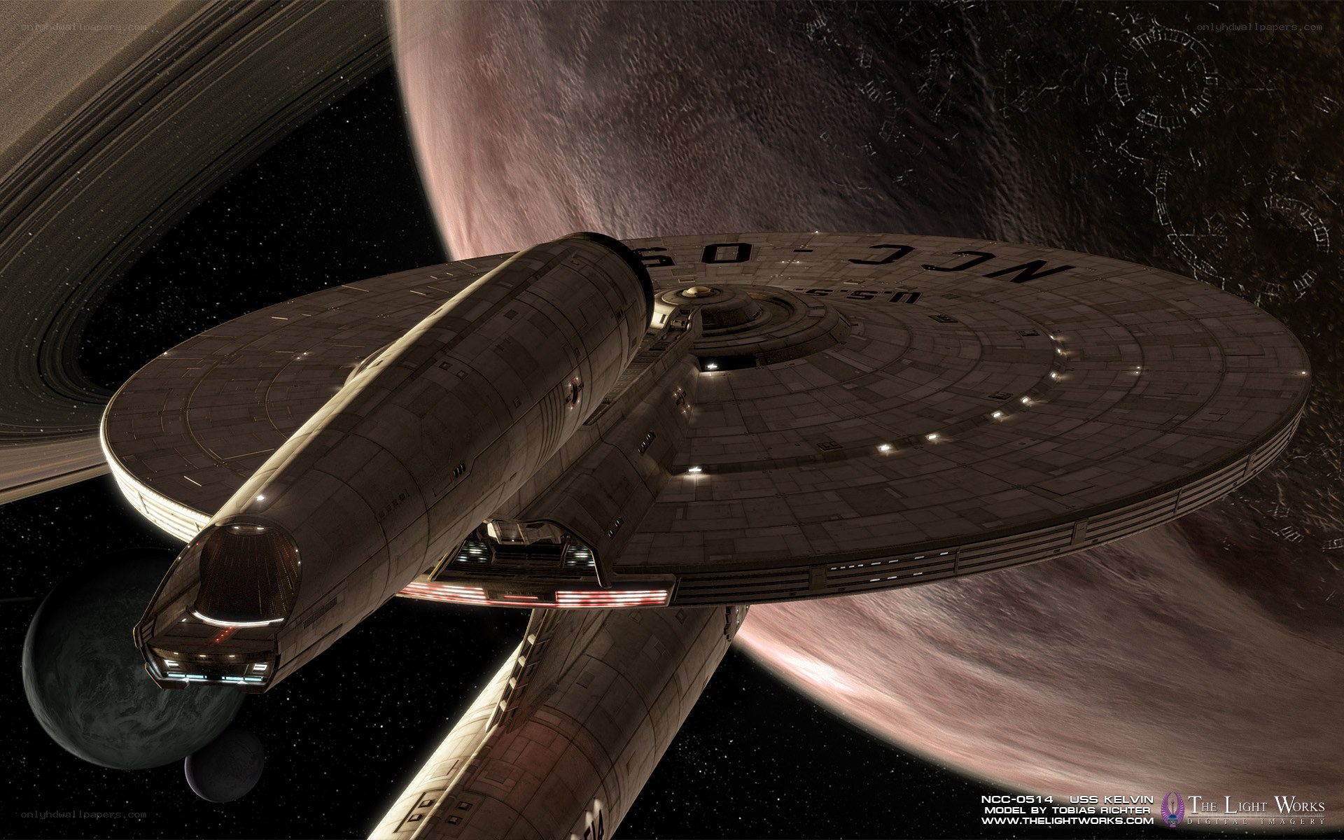 USS Kelvin in space
