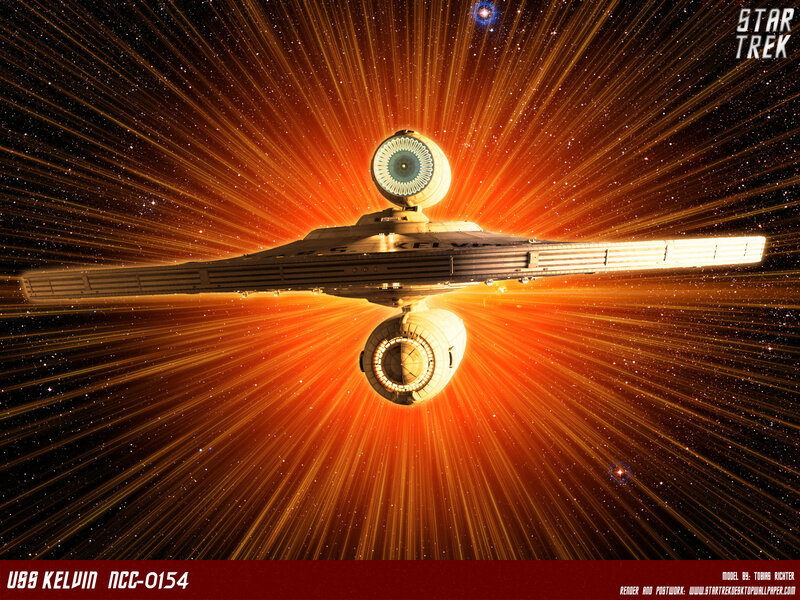 USS Kelvin in space