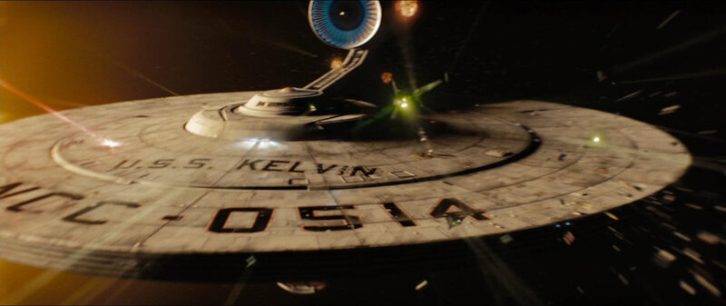 USS Kelvin in space battle