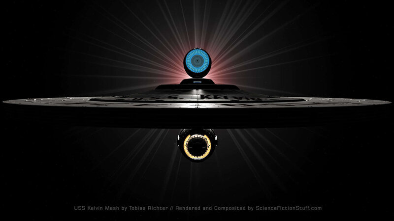 USS Kelvin Starship — Black, Dramatic, Night