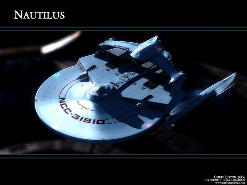 USS Nautilus Starship — Blue