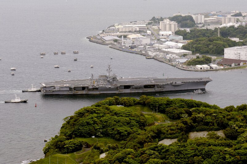 USS Nimitz at port