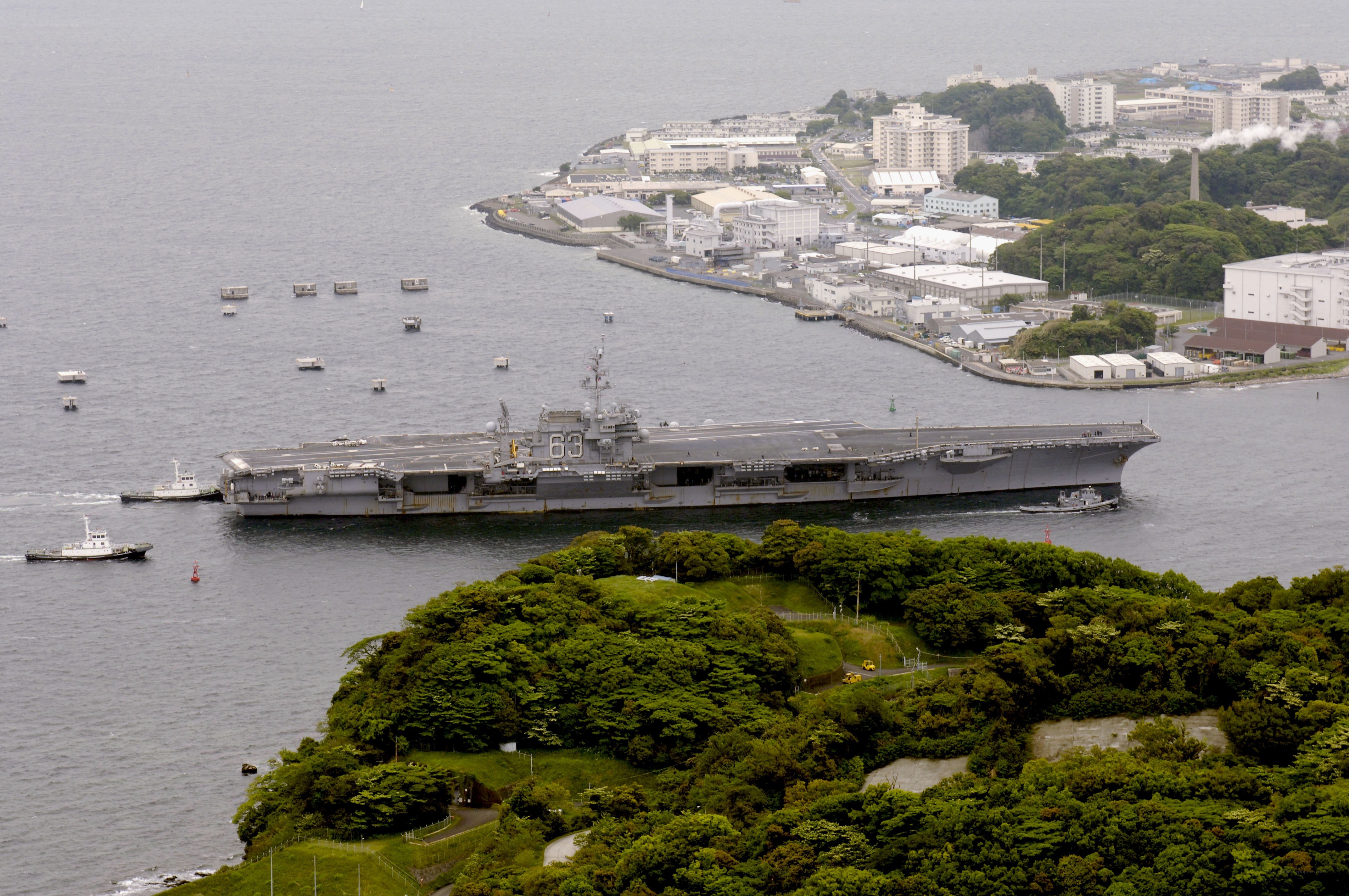 USS Nimitz at port