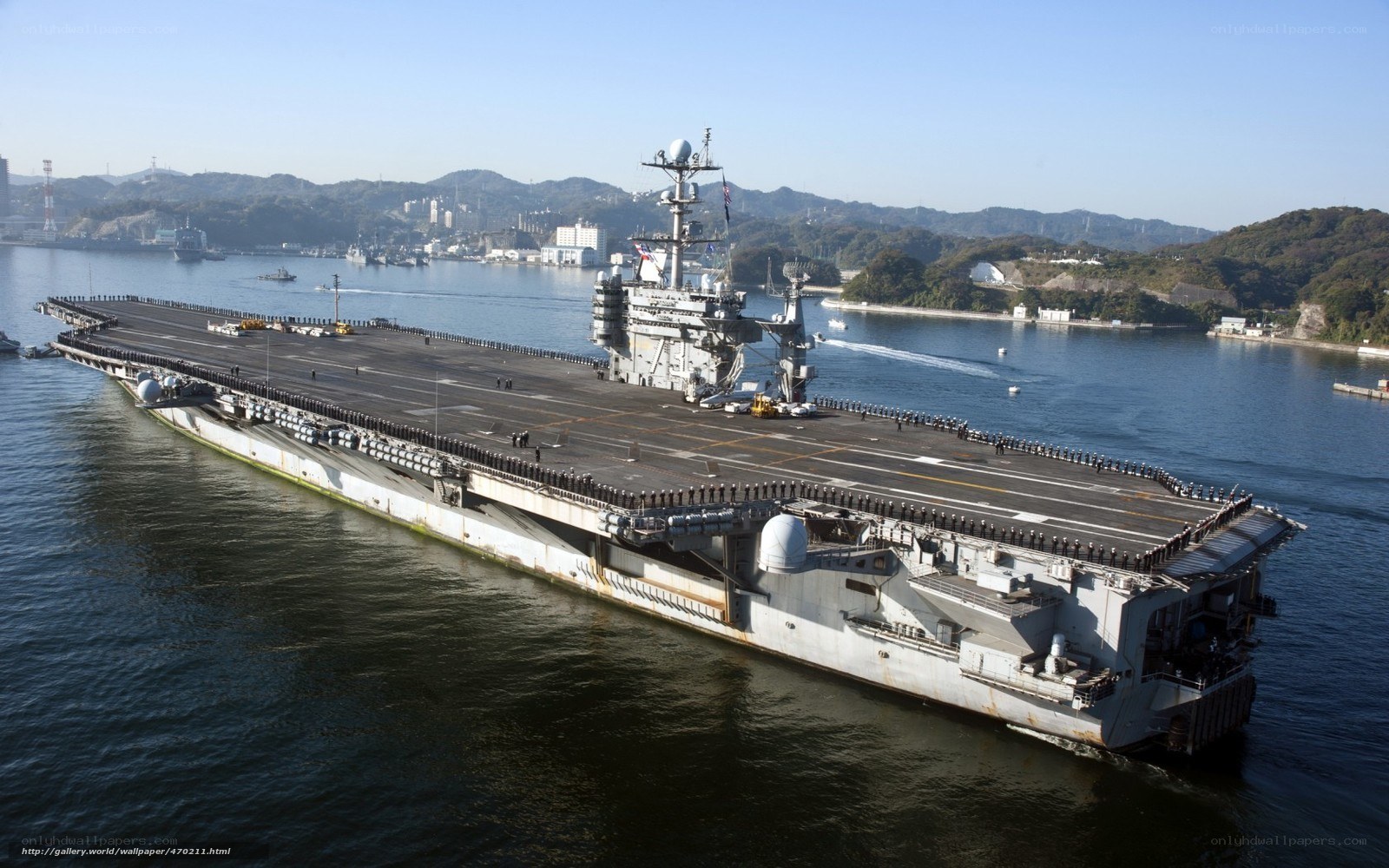 USS Nimitz in port