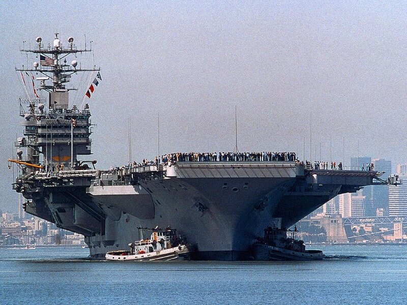 USS Nimitz in San Francisco Bay