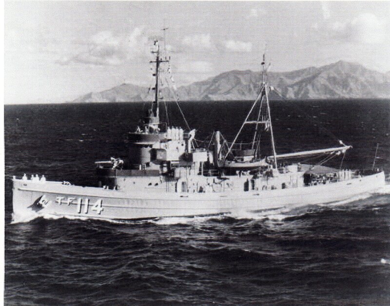 USS PC-114 at sea
