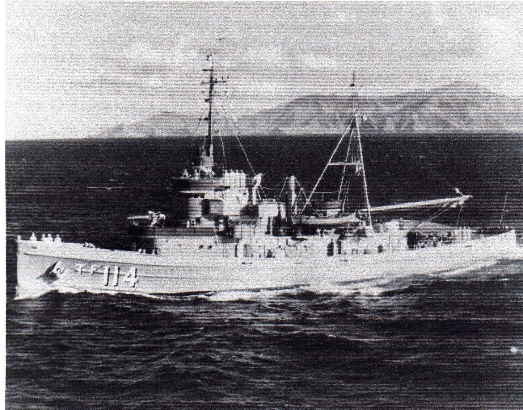 USS PC-114 at sea