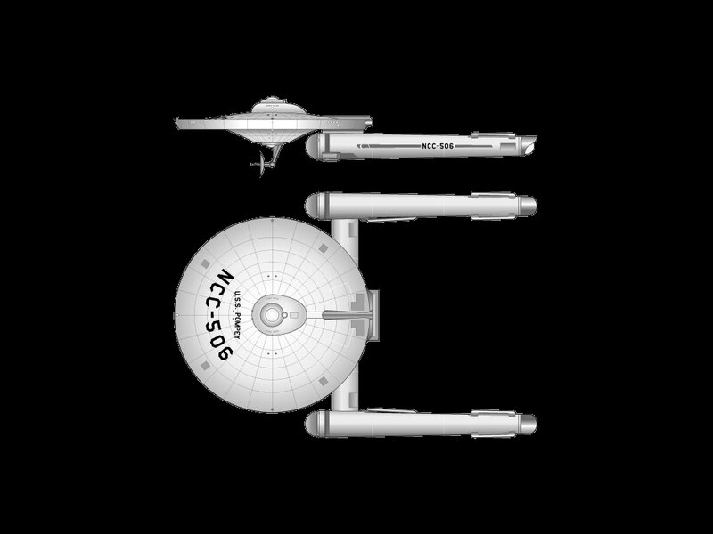 USS Pompey starship design