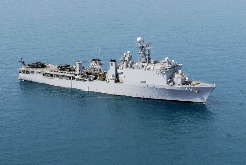 USS Rushmore amphibious transport dock