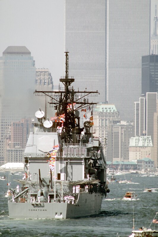 USS Yorktown in New York Harbor