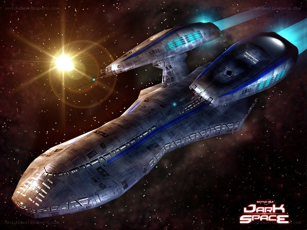 USSF starship in deep space