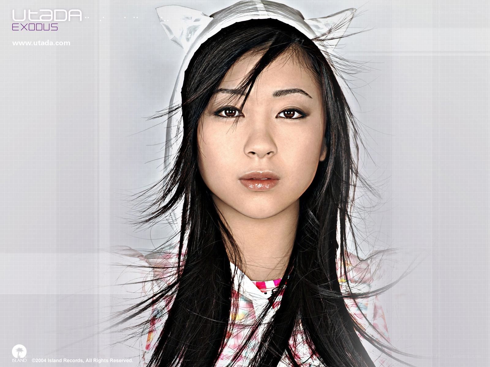 Utada Hikaru with cat ears