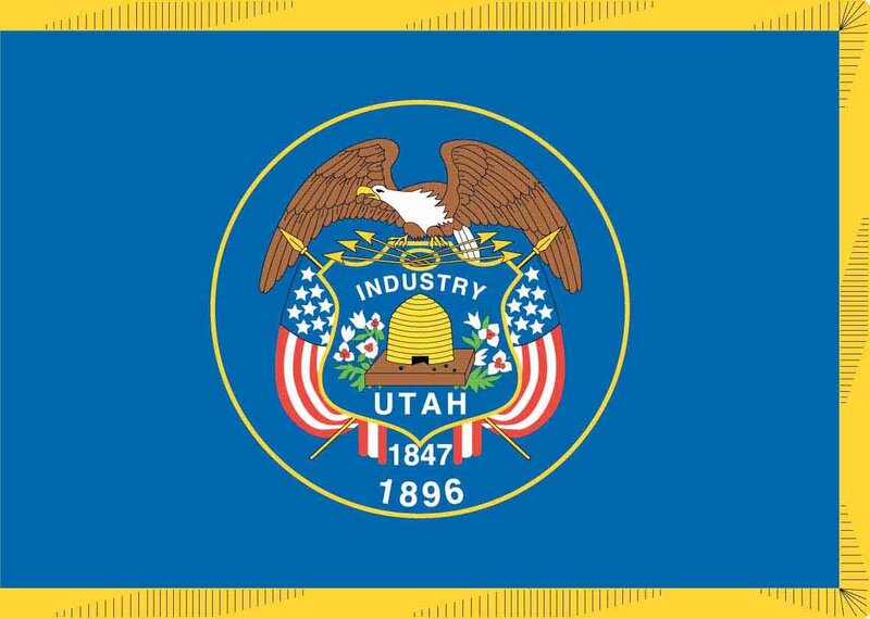 Utah State Flag — Blue