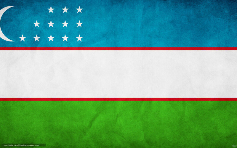 Uzbekistan flag wallpaper
