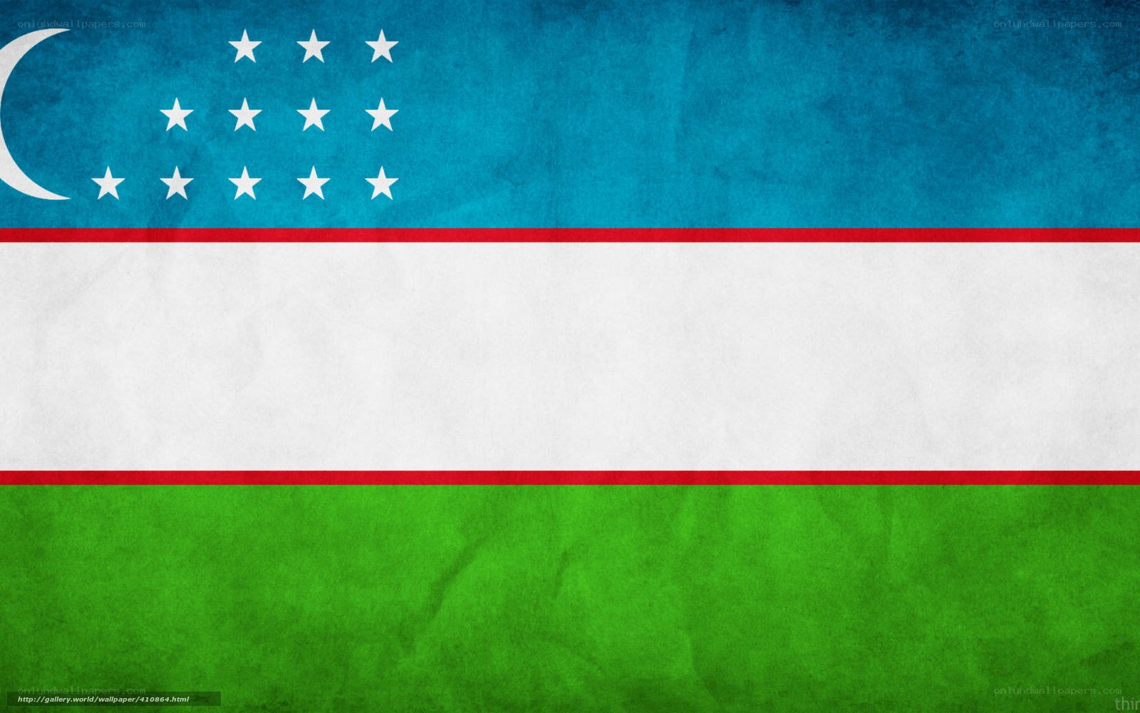 Uzbekistan flag wallpaper