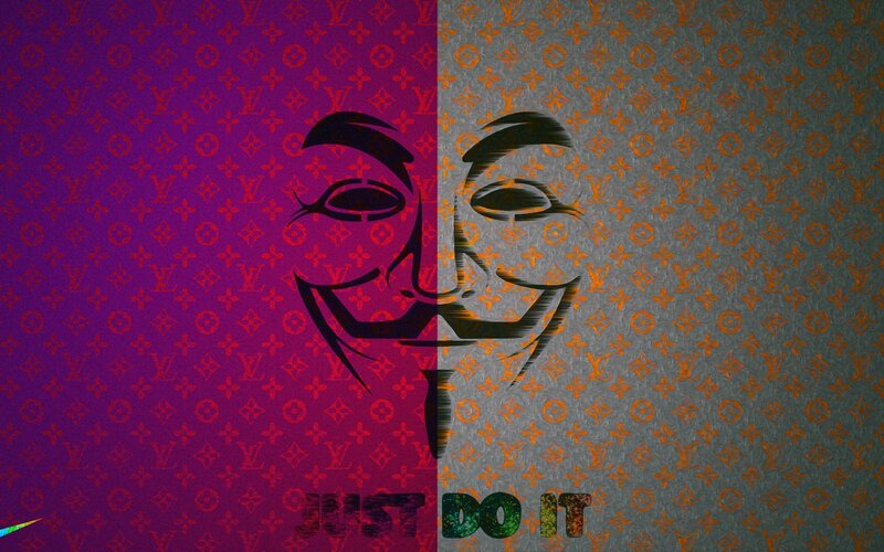 V for Vendetta and Nike logo