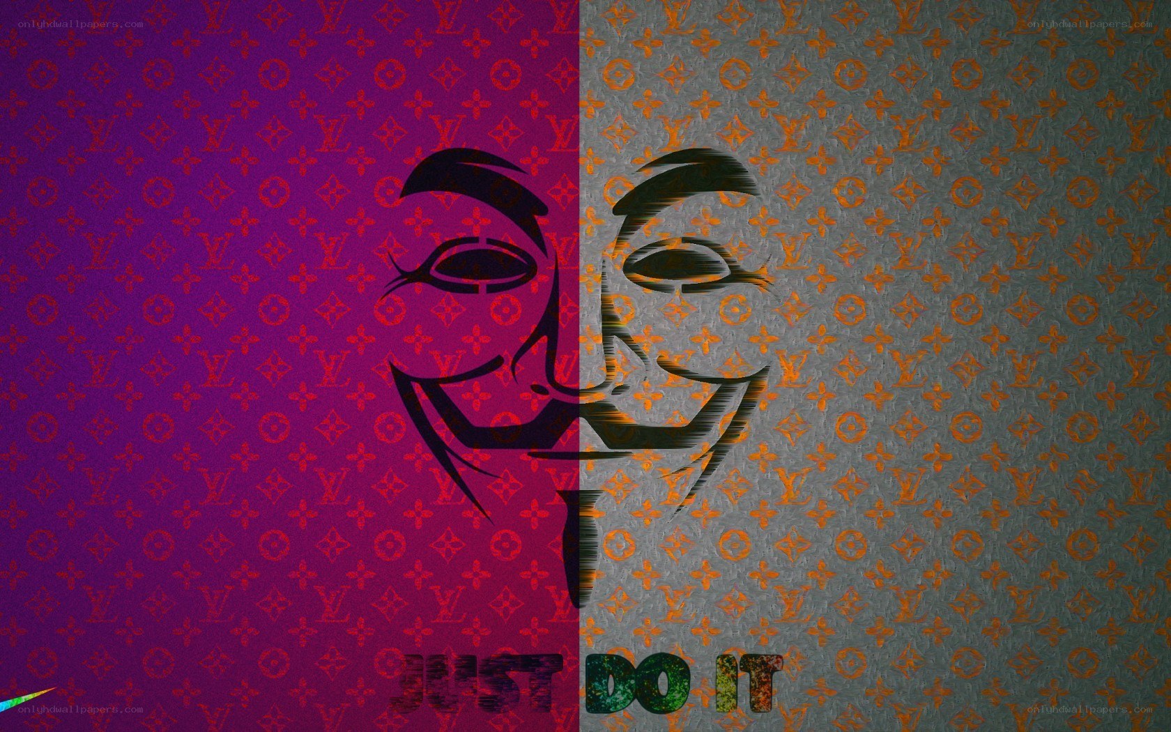 V for Vendetta and Nike logo