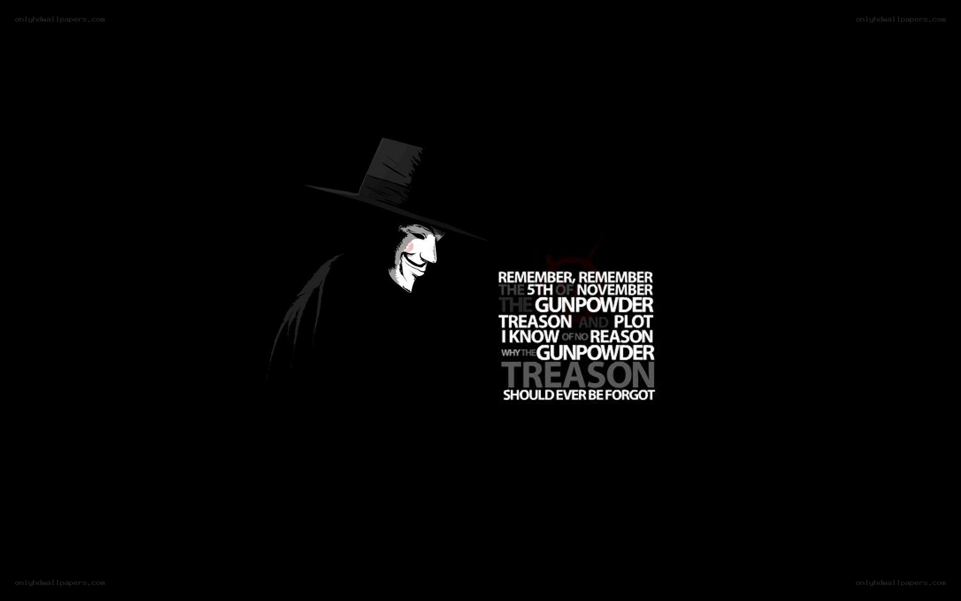 V for Vendetta character and quote
