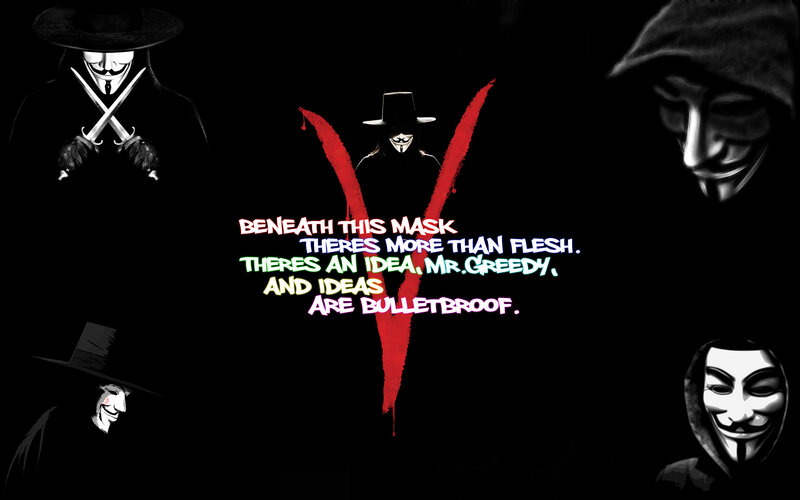V for Vendetta character collage