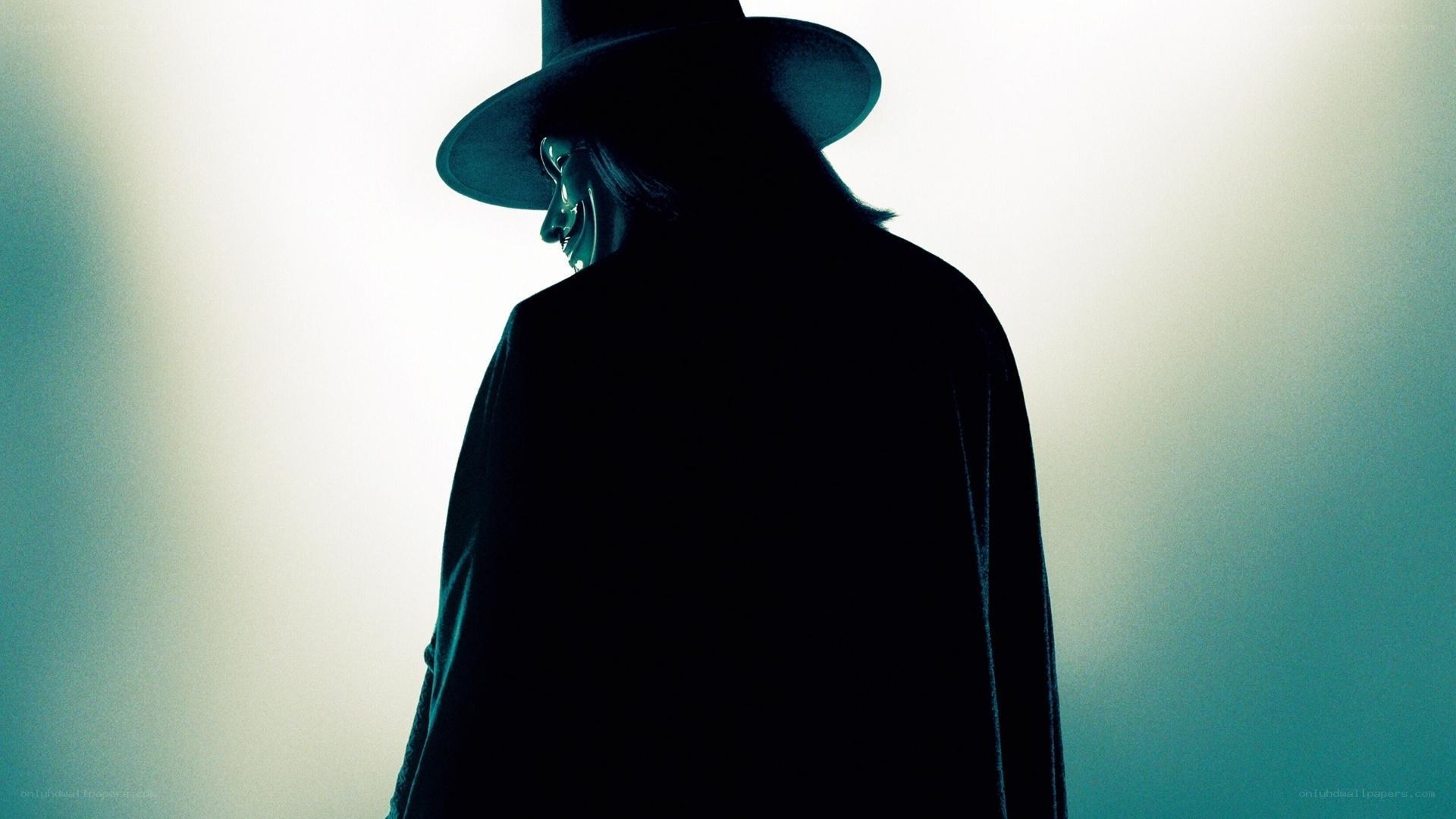 V for Vendetta character silhouette