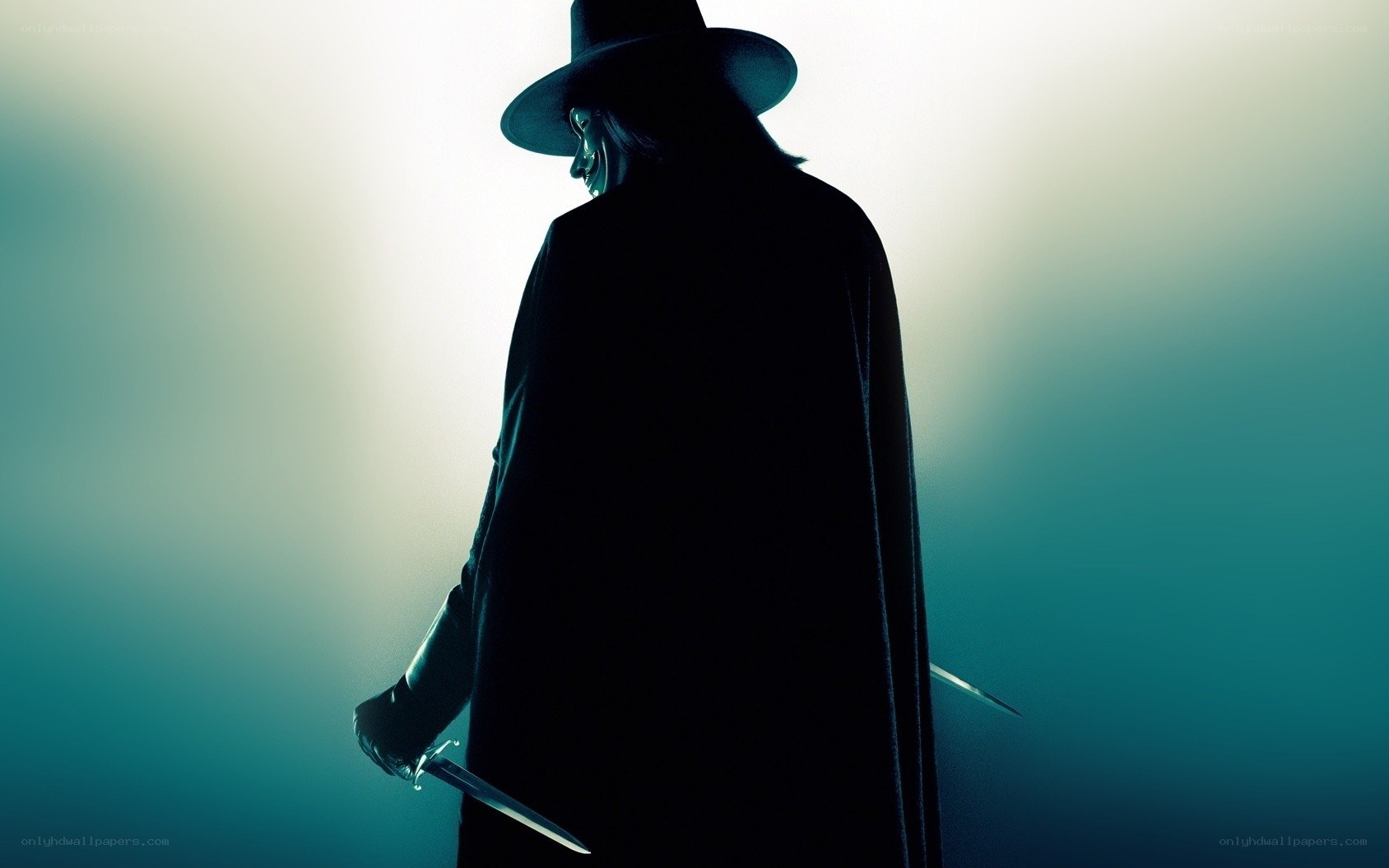 V for Vendetta character silhouette