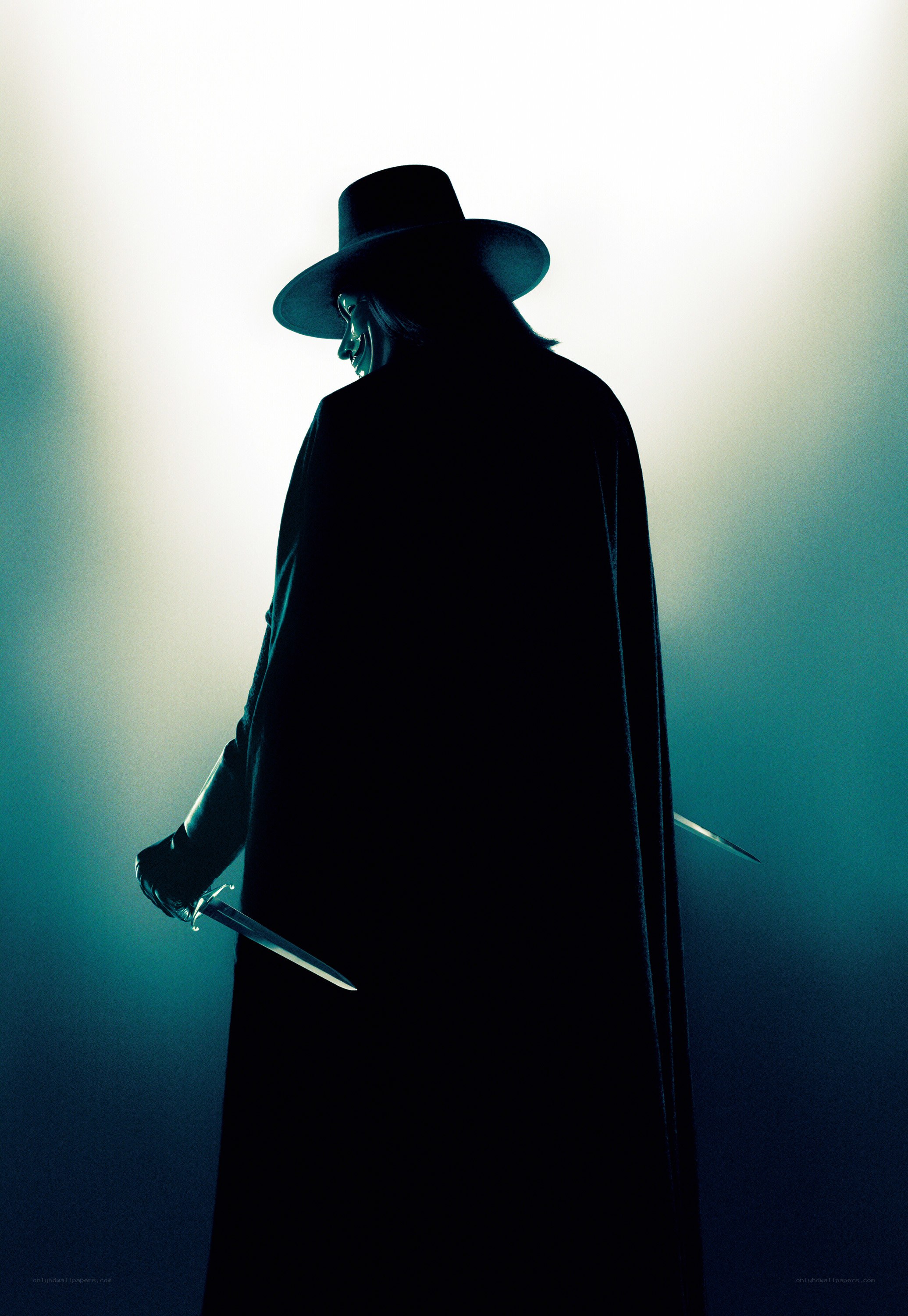 V for Vendetta character silhouette