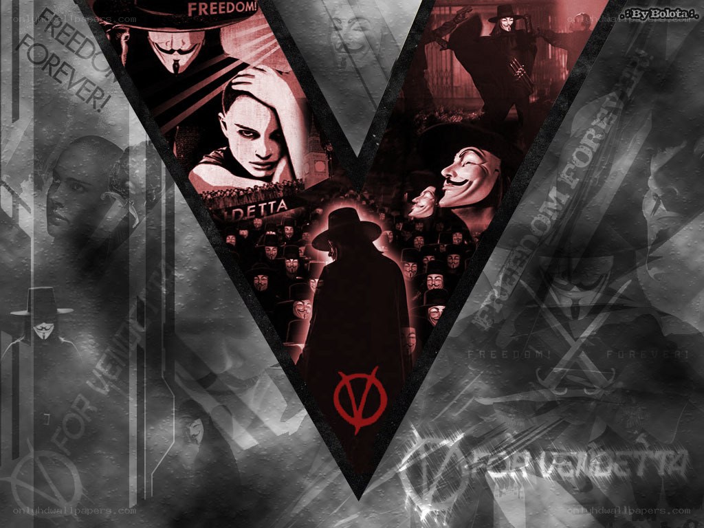 V for Vendetta collage art