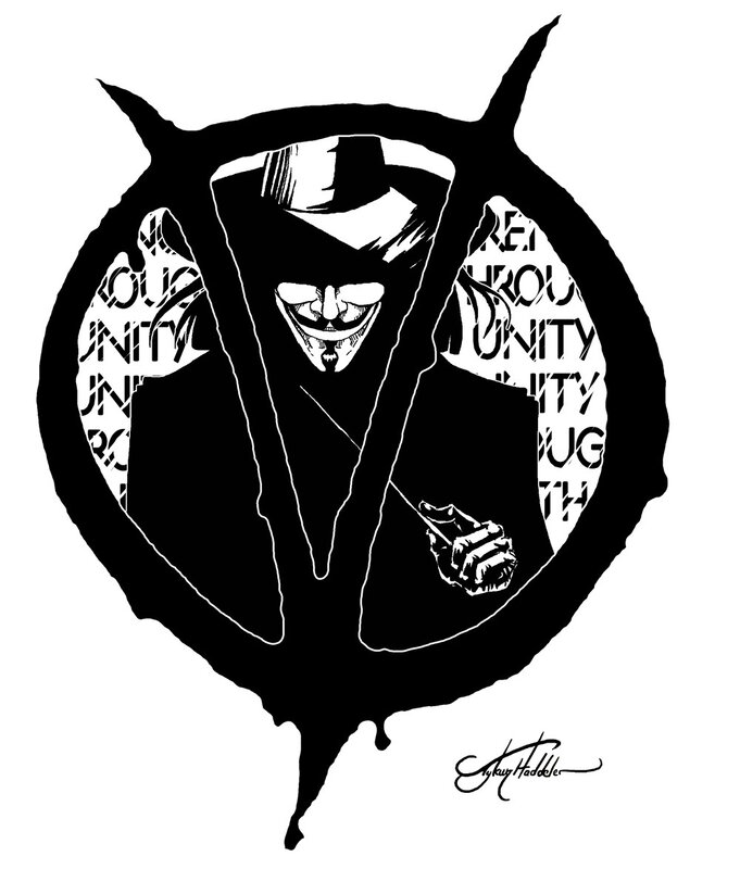 V for Vendetta illustration