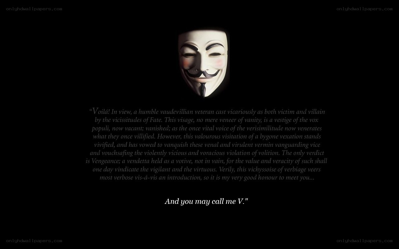 V for Vendetta introduction