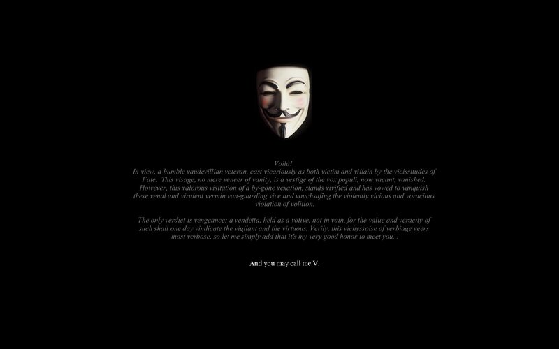 V for Vendetta introduction