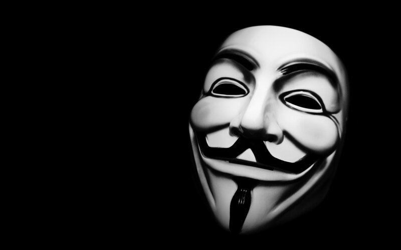 V for Vendetta Mask — Black, Dramatic, Photograph, White