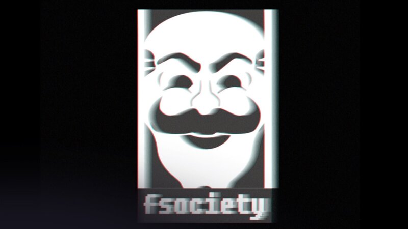 V for Vendetta Mask — Black, Mysterious