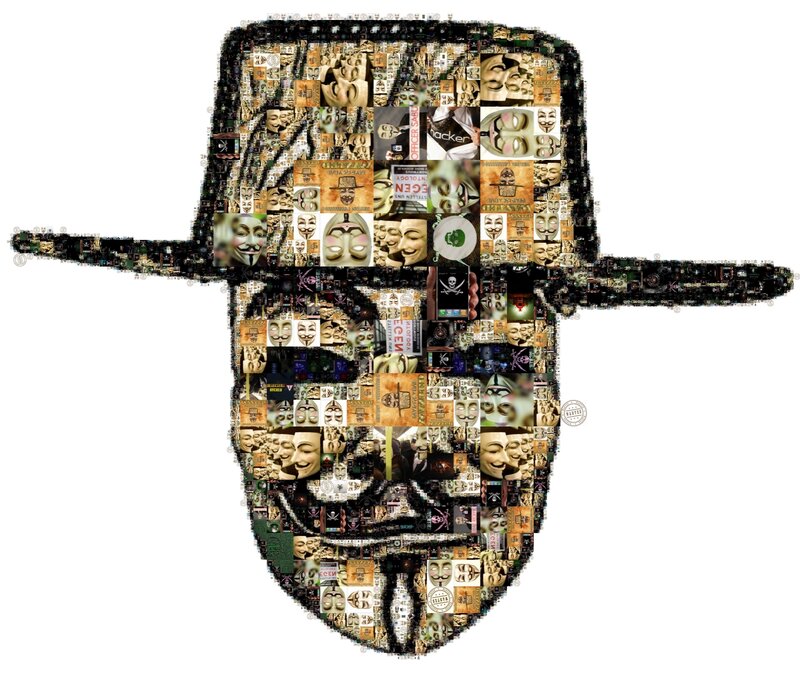 V for Vendetta Mask Collage