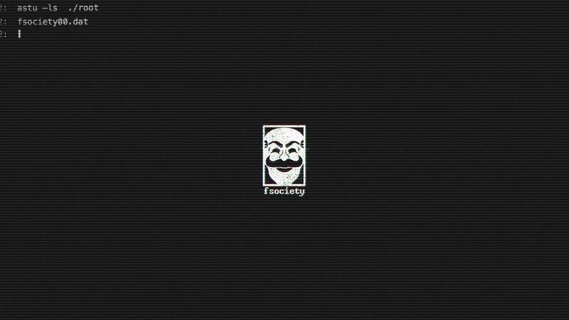 V for Vendetta Mask Logo — Black