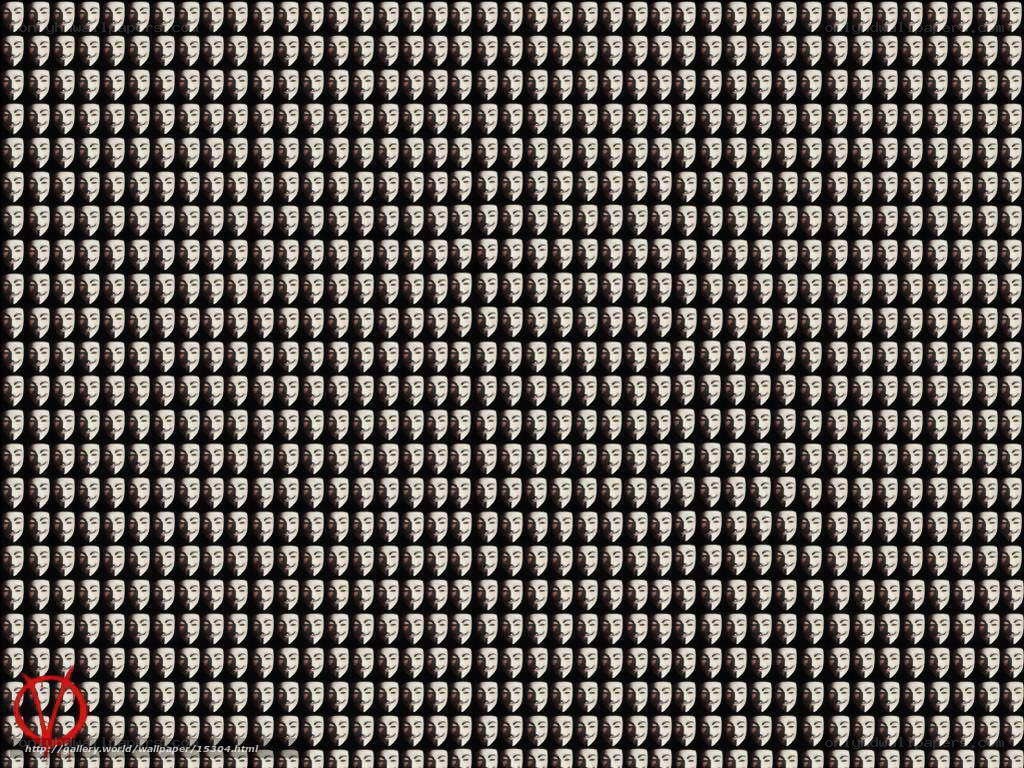 V for Vendetta mask pattern