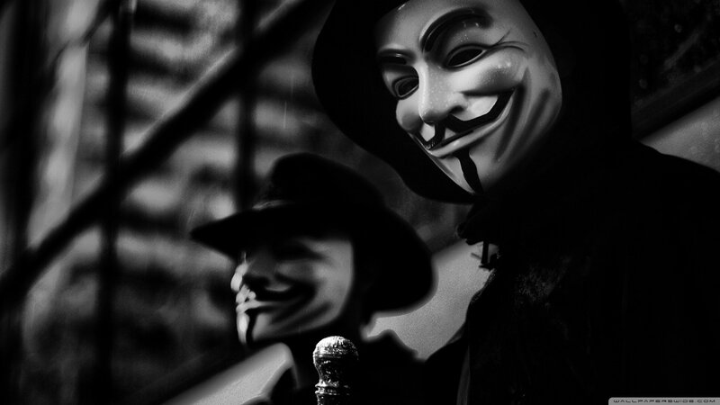 V for Vendetta mask portrait