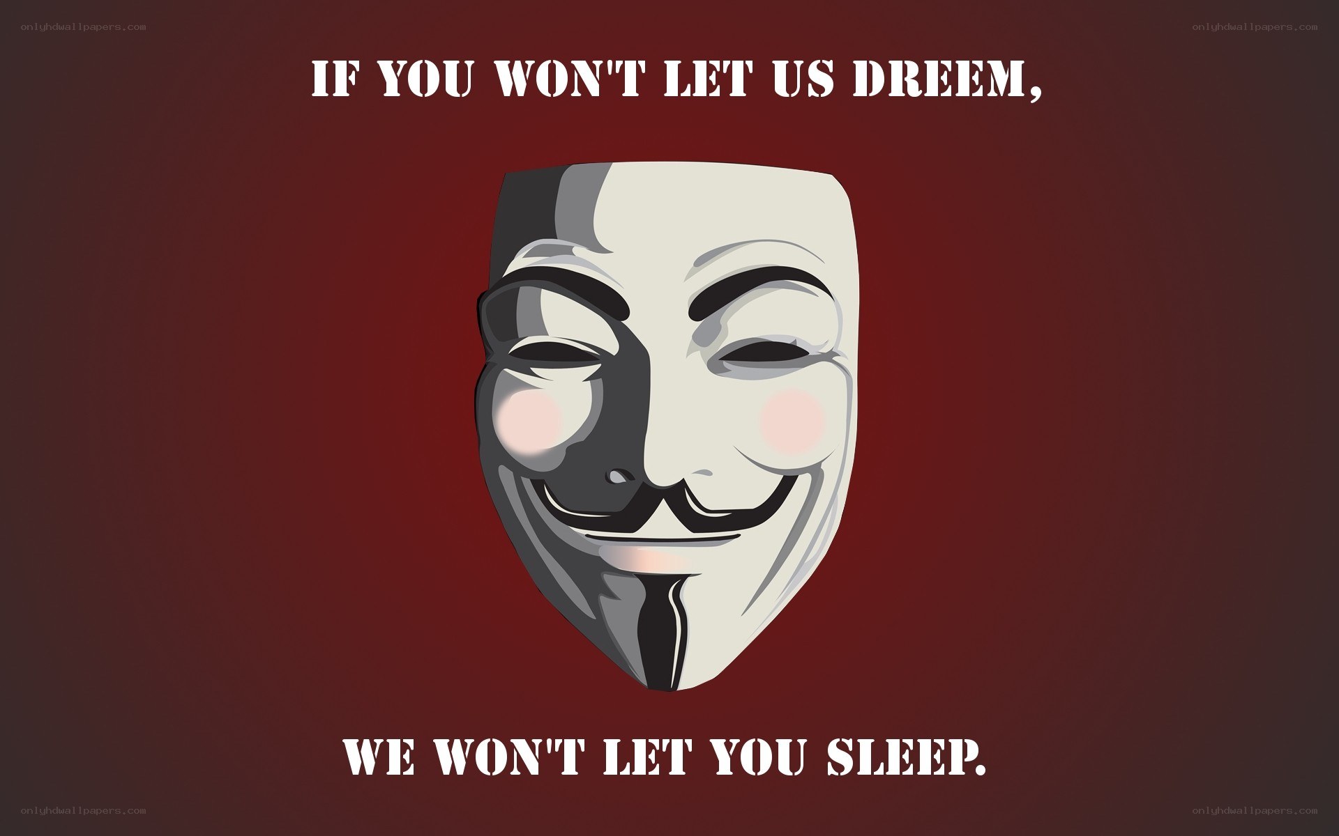 V for Vendetta mask quote