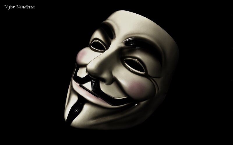 V for Vendetta Mask — White