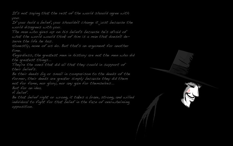 V for Vendetta quote
