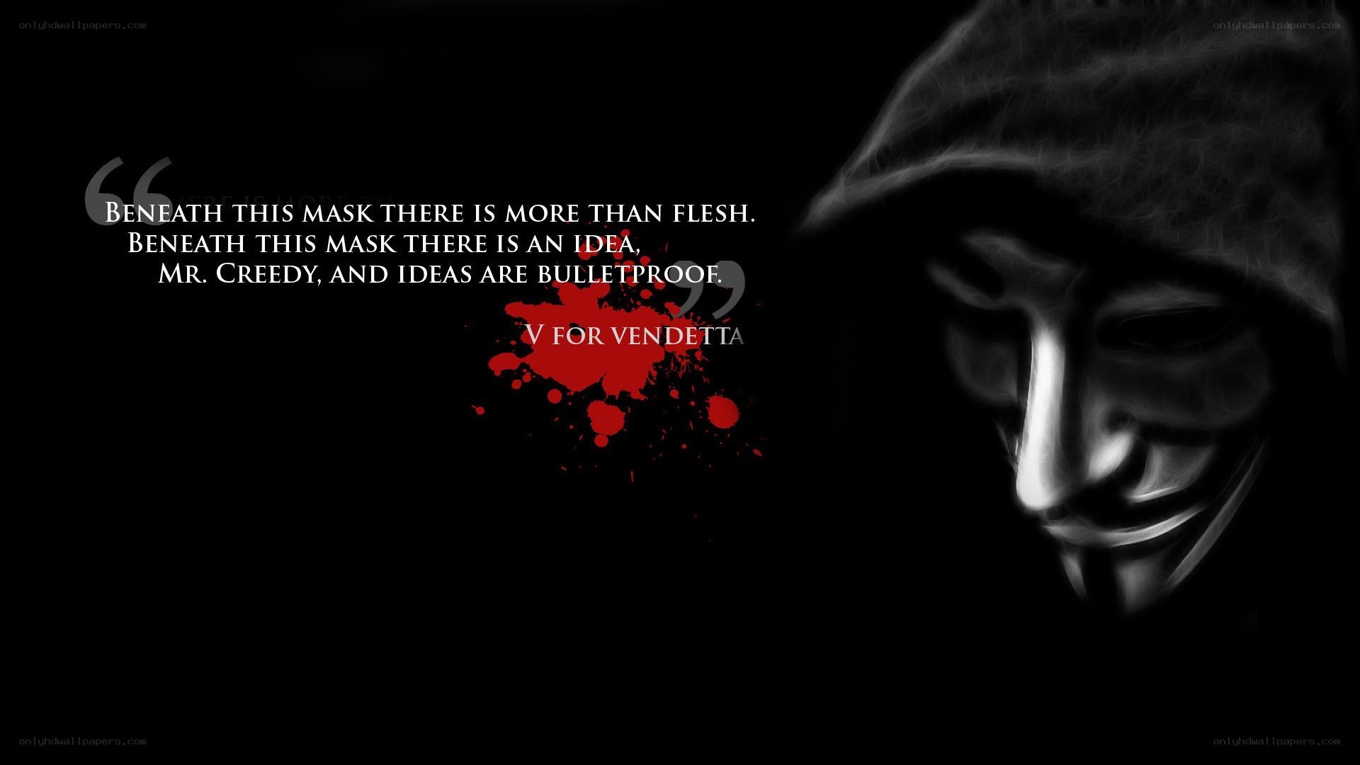 V for Vendetta quote image