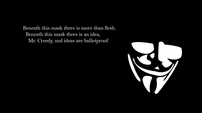 V for Vendetta quote image
