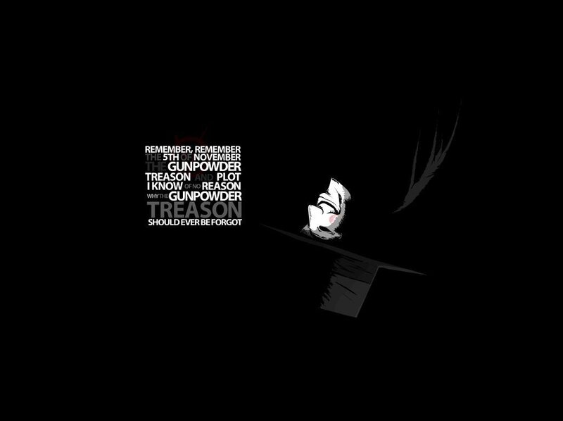 V for Vendetta quote wallpaper