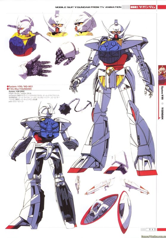 V Gundam design sheet