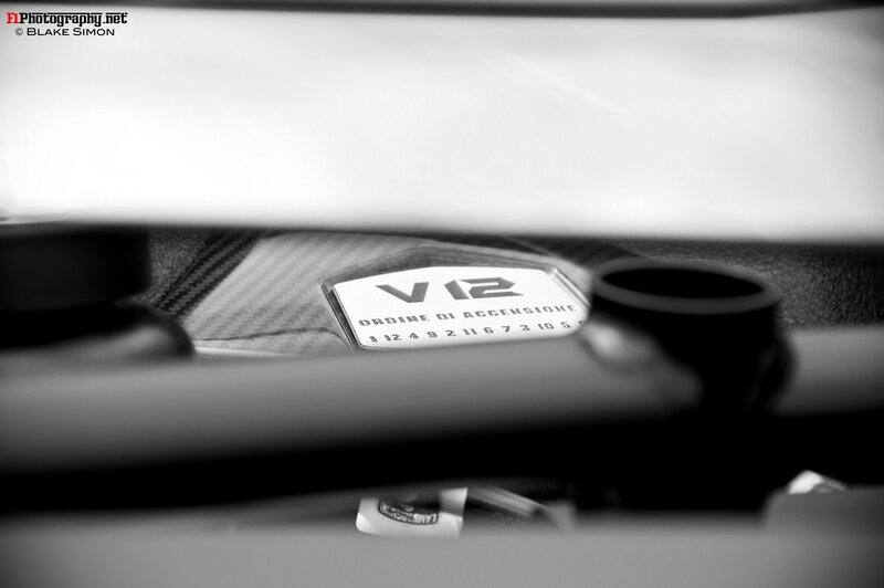 V12 engine badge close-up