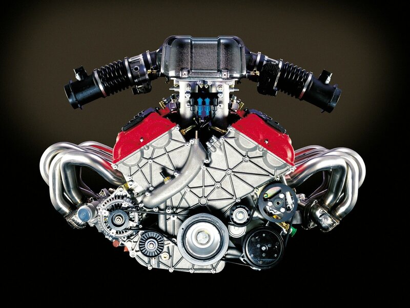 V12 engine from a luxury car